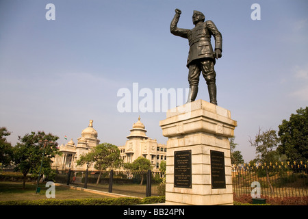 Eine Statue von der indischen Führer Subhas Chandra Bose, indischer nationalistischer Führer. Stockfoto