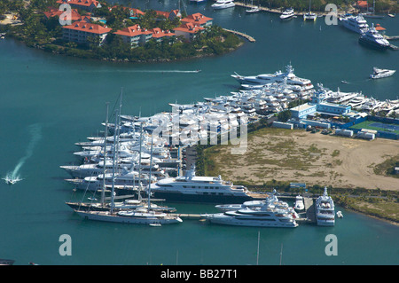 Sint Maarten Simpson Bay Marina Stockfoto