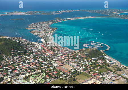 St Martin Marigot Marina Stockfoto