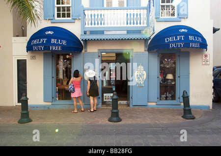 Sint Maarten Philipsburg touristischen Einkaufsviertel Stockfoto