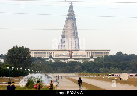 Ryu Gyong Hotel, Nordkorea Stockfoto