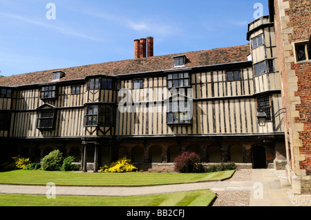 Kloster Hof Queens College Cambridge England Uk Stockfoto