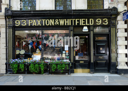 Paxton und Whitfield Käser in Jermyn St St James London Stockfoto