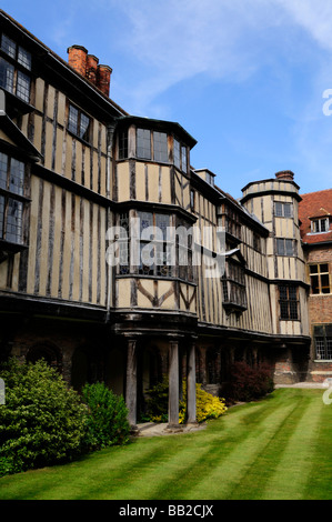 Kloster Hof Queens College Cambridge England Uk Stockfoto