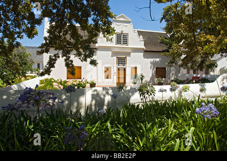 Typischen kapholländischen Haus in Stellenbosch, Südafrika Stockfoto