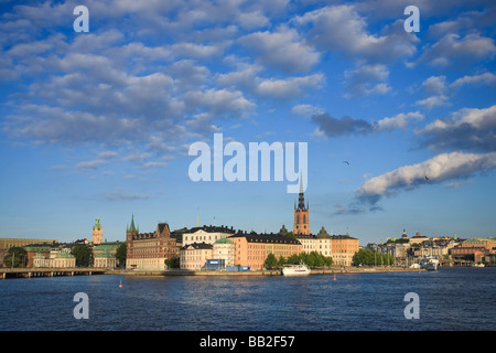 Gamla Stan und Riddarholm Kirche Stockholm Schweden Stockfoto