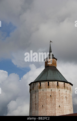 Russland, Wolga-Baltikum-Wasserstraße, Goritzy. Kirillo-Beloserski-Kloster von St. Cyril 1397 gegründet. Stockfoto