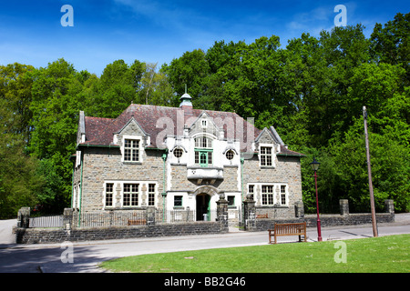 Oakdale Workmens Institut rekonstruiert zog nach St Fagans Open-Air nationales Geschichte Museum of Welsh Life in der Nähe von Cardiff Wales Stockfoto