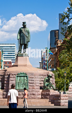 Paul Kruger Denkmal auf Südafrika Pretoria s Kirchplatz Stockfoto