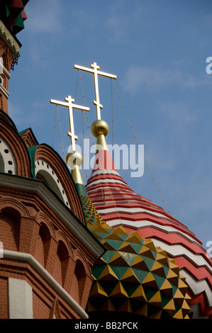 Russland, Moskau, Roter Platz. Basilius Kathedrale. Stockfoto