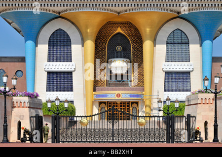Muscat Oman die opulenten Al Alam Sultans-Palast Nahaufnahme Eingang Stockfoto