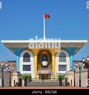 Muscat Oman die opulenten Al Alam Sultans-Palast Stockfoto