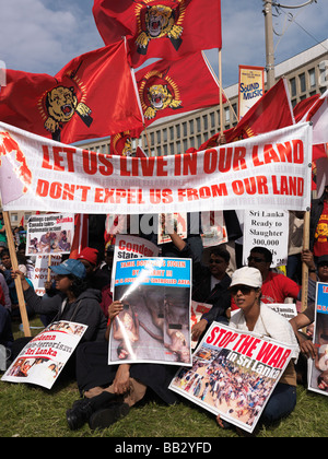 Toronto-Tamilen Protest gegen Krieg in Sri Lanka Stockfoto