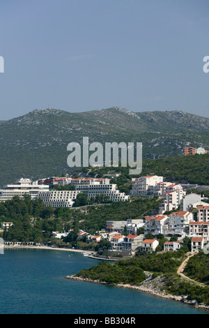 Bosnien und Herzegowina - Neum. Stadt von Neum an der Adriaküste, einzigartige Küstenstadt Bosniens zurückgreifen Stockfoto