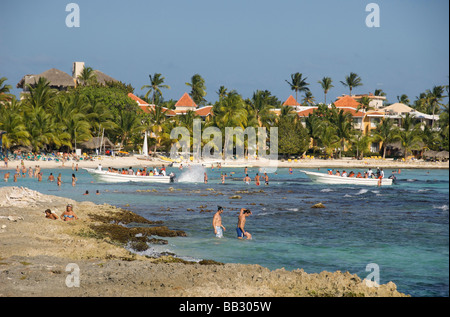 Dominikanische Republik, Bayahibe, Viva Wyndham Dominicus Beach Stockfoto