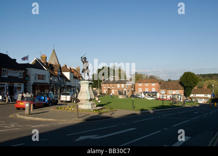 Statue von General James Wolfe am Dorfanger Westerham, Kent, England, UK. Stockfoto