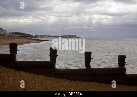 Meer Blick auf Meer Hastings nglands Stockfoto