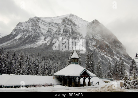 Kanada, Alberta, Lake Louise. Farimont Chateau Lake Louise. Stockfoto