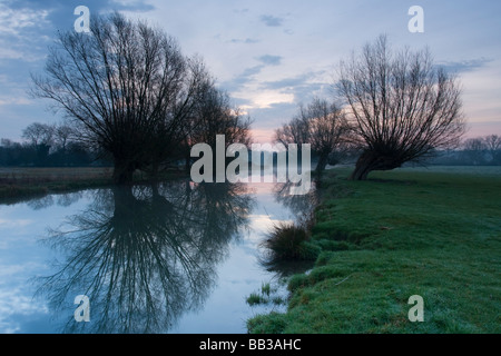 Fluss Stour am Flatford in Suffolk Stockfoto