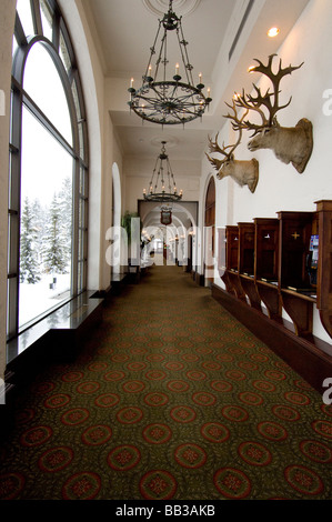 Kanada, Alberta, Lake Louise. Farimont Chateau Lake Louise. Stockfoto