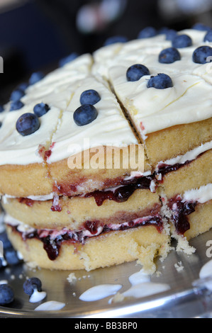 Teatime-Kuchen Stockfoto