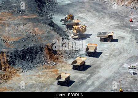 Super Pit offen geschnittene Goldmine in Goldfields Kalgoorlie-Boulder Western Australia Australien Stockfoto