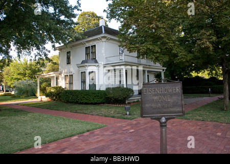 USA, Kansas, Abilene. Dwight Eisenhower zu Hause. Stockfoto