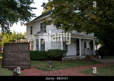 USA, Kansas, Abilene. Dwight Eisenhower zu Hause. Stockfoto