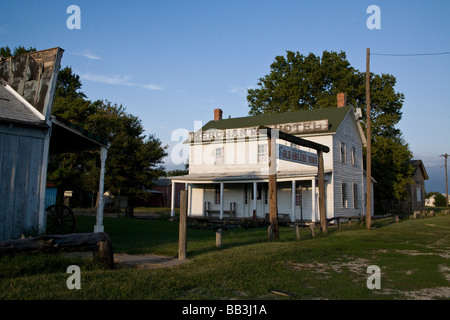 USA, Kansas, Abilene. Der Kaufmann Hotel in der historischen Altstadt Abilene. Stockfoto
