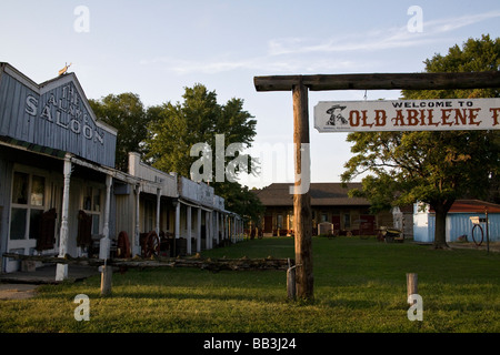 USA, Kansas, Abilene. Historische Altstadt Abilene. Stockfoto