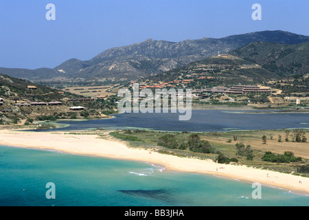 Bucht von Chia Provinz Cagliari Italien Stockfoto