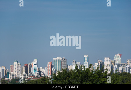 Angelica Avenue in Sao Paulo, Stadtbild in Brasilien Stockfoto