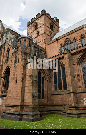 Carlisle Domstadt Innenstadt einkaufen Cumbria in England. Stockfoto