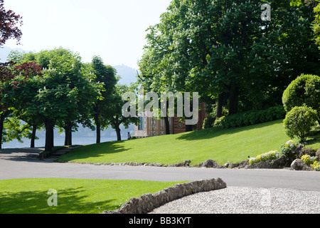 Garten der Villa d ' Este-Luxus-Hotel in Cernobbio, Comer See Stockfoto