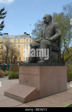 Kyosti Kallio Statue in Helsinki Finnland Stockfoto