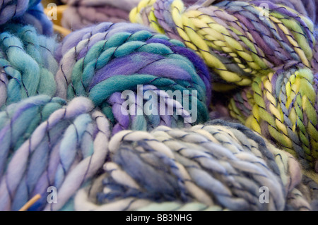 Kanada, New Brunswick, Lakeburn. London-liturgisch Economusee. Typische Wolle Produzent mit traditionellen Methoden. Stockfoto