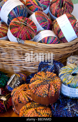 Kanada, New Brunswick, Lakeburn. London-liturgisch Economusee. Typische Wolle Produzent mit traditionellen Methoden. Stockfoto