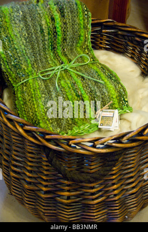 Kanada, New Brunswick, Lakeburn. London-liturgisch Economusee. Typische Wolle Produzent mit traditionellen Methoden. Stockfoto