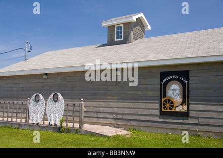 Kanada, New Brunswick, Lakeburn. London-liturgisch Economusee. Typische Wolle Produzent mit traditionellen Methoden. Stockfoto