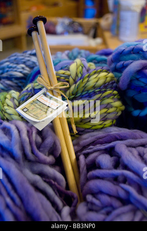 Kanada, New Brunswick, Lakeburn. London-liturgisch Economusee. Typische Wolle Produzent mit traditionellen Methoden. Stockfoto