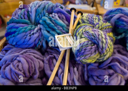 Kanada, New Brunswick, Lakeburn. London-liturgisch Economusee. Typische Wolle Produzent mit traditionellen Methoden. Stockfoto