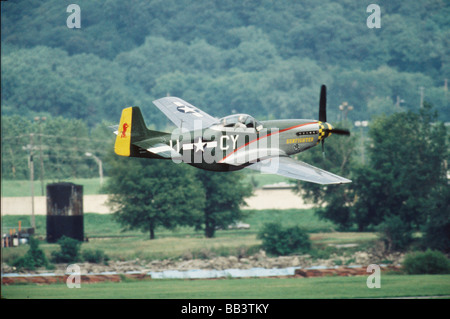 North American p-51 D Mustang Gunfighter nah Holman Field, St. Paul Stockfoto