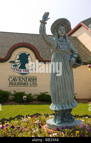 Canada-Prince Edward Island-Borden-Carleton. Cavendish Figuren Ltd. Kollektion inspiriert von Anne of Green Gables Anne Statue. Stockfoto