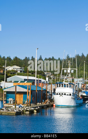 USA oder Newport, Angelboot/Fischerboot im Hafen Stockfoto