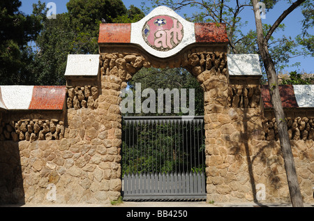 Antoni Gaudis Park Güell in Barcelona Spanien Stockfoto