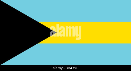 Flagge der Bahamas Stockfoto