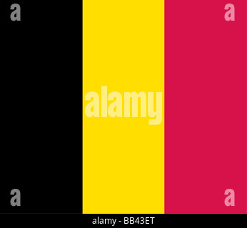 Flagge von Belgien Stockfoto