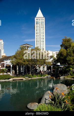 Kalifornien, San Diego. Seaport Village. Stockfoto