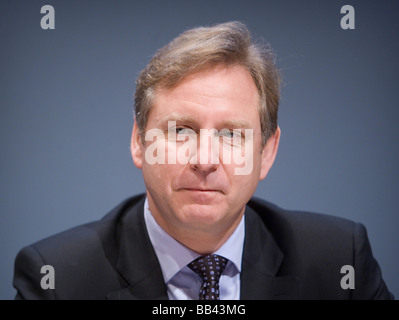 Hartmut OSTROWSKI CEO der Bertelsmann AG auf der jährlichen Pressekonferenz 2009 Stockfoto