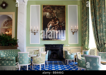 Grünes Zimmer an der Bar im Luxus Hotel Villa d ' Este in Cernobbio, Comer See Stockfoto